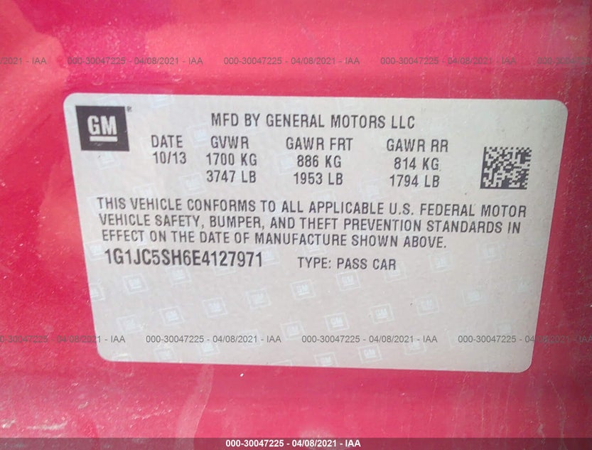 1G1JC5SH6E4127971