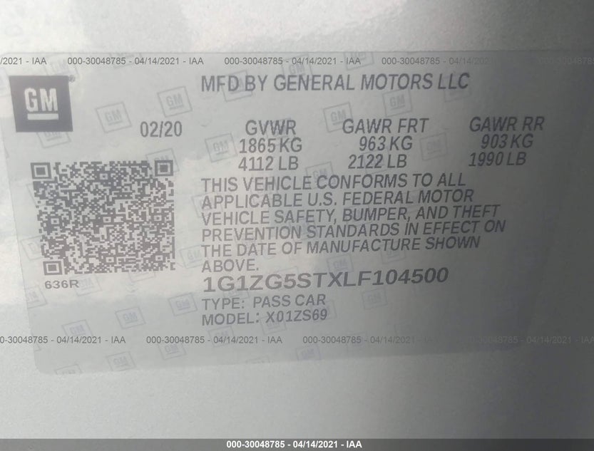 1G1ZG5STXLF104500