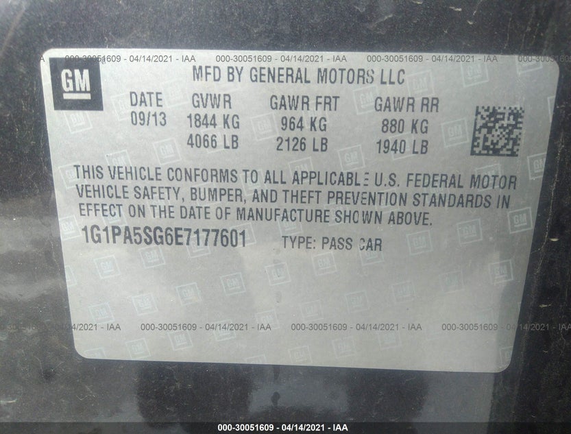 1G1PA5SG6E7177601
