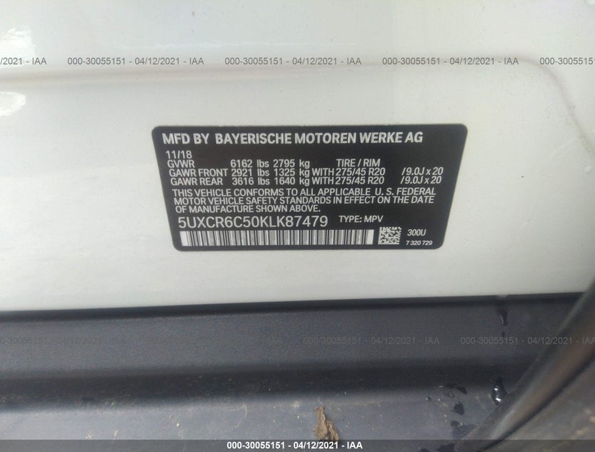 5UXCR6C50KLK87479