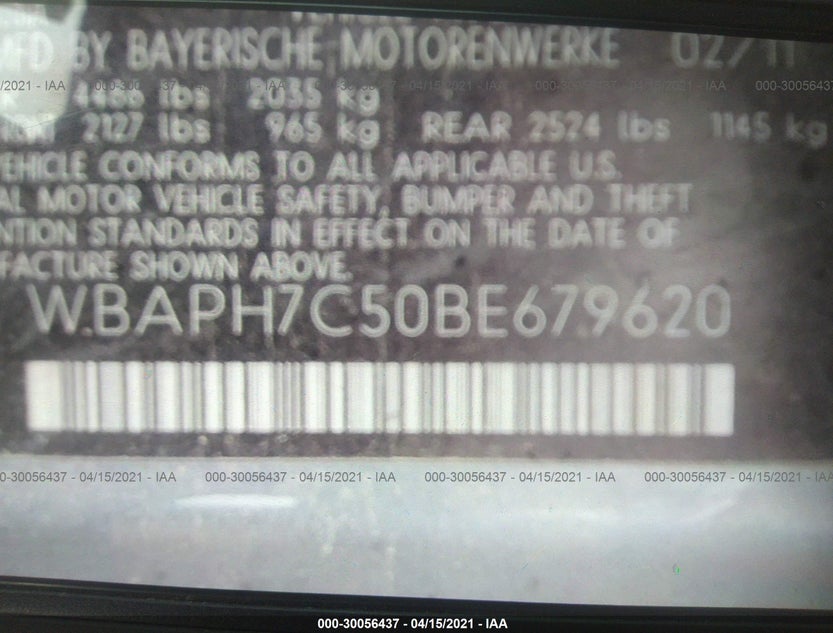 WBAPH7C50BE679620