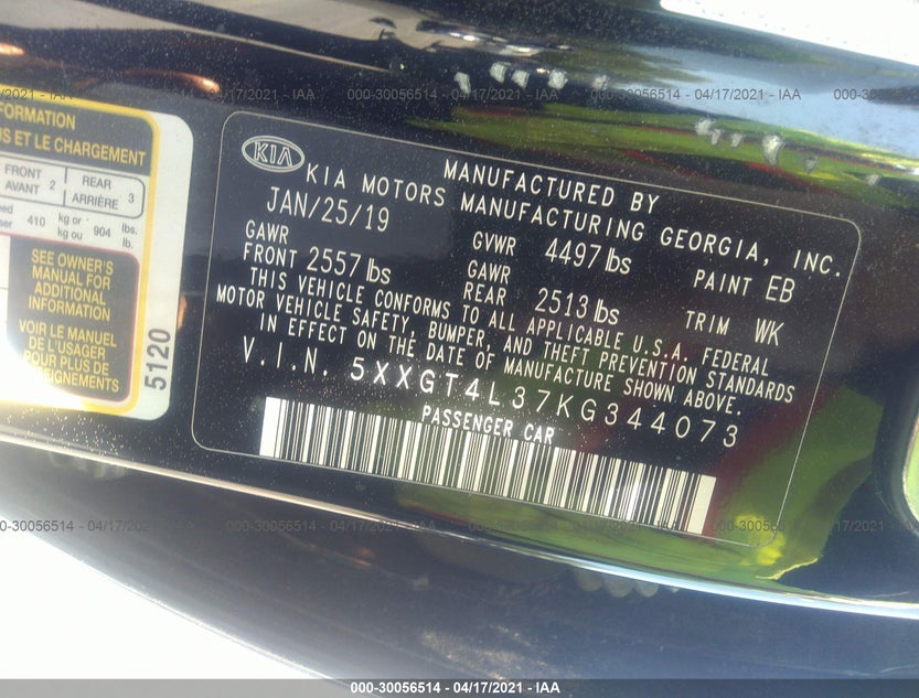 5XXGT4L37KG344073