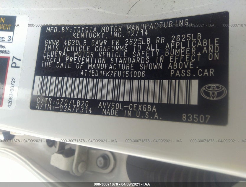 4T1BD1FK7FU151006