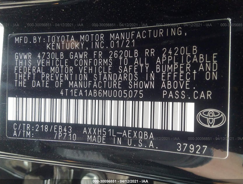 4T1EA1AB6MU005075