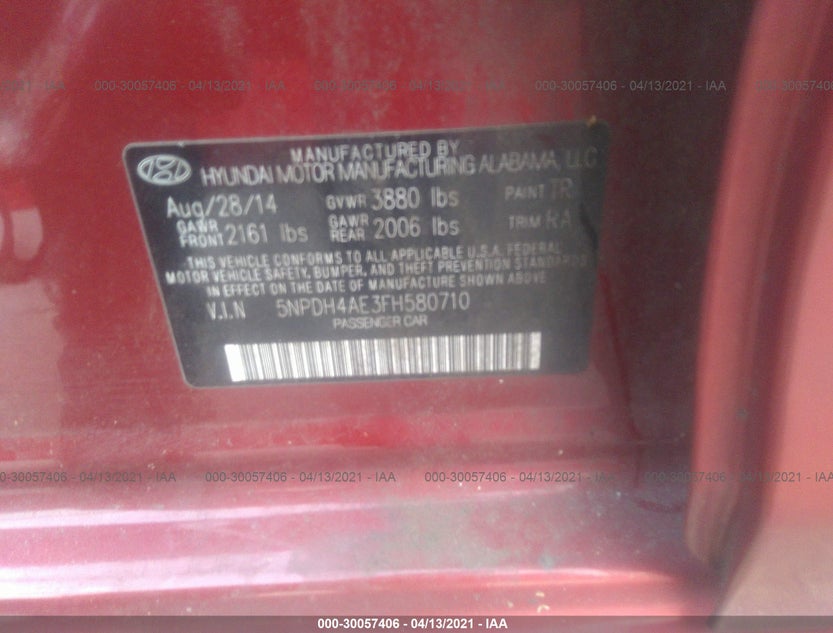 5NPDH4AE3FH580710