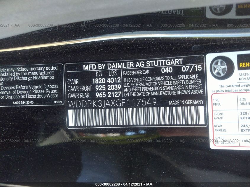 VIN WDDPK3JAXGF117549 2016 Mercedes-Benz SLK-Class,... no.9