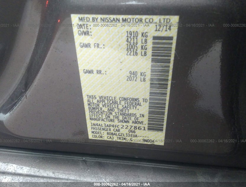1N4AL3AP4FC227861