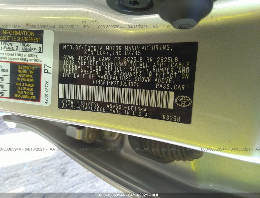 4T1BF1FK2FU991074