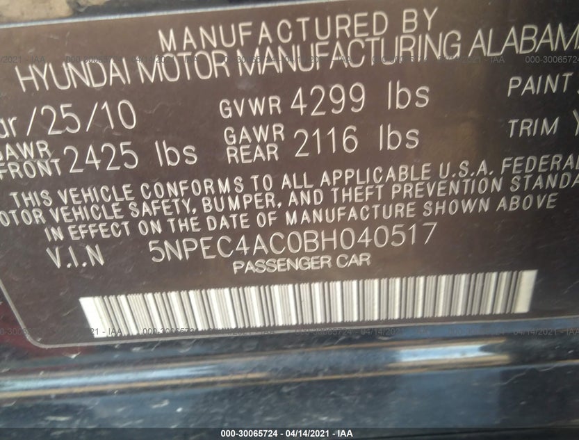 5NPEC4AC0BH040517