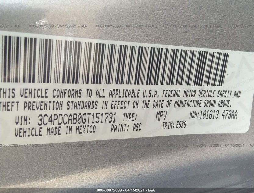 3C4PDCAB0GT151731