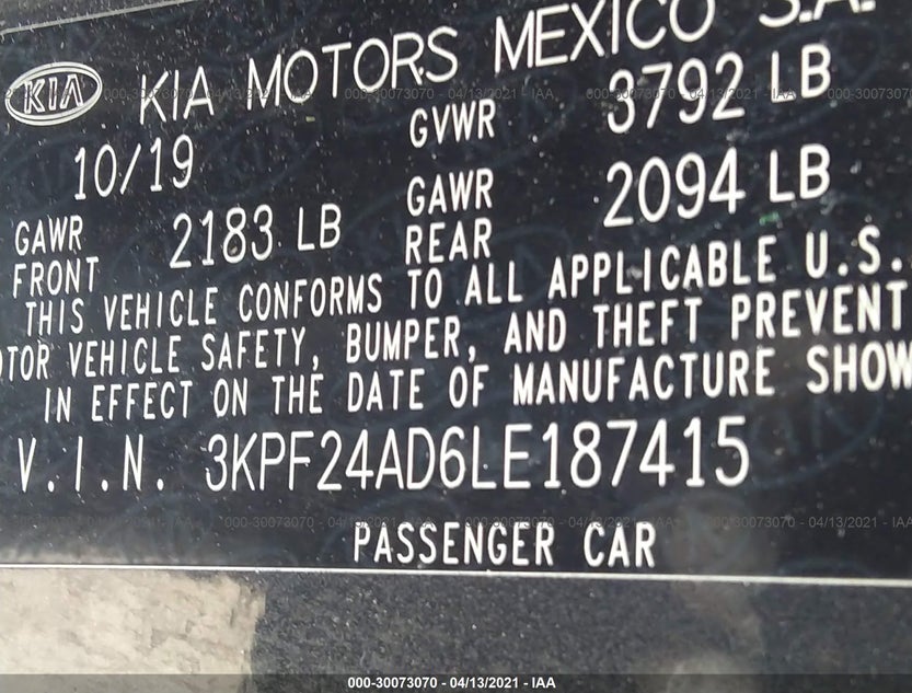 3KPF24AD6LE187415