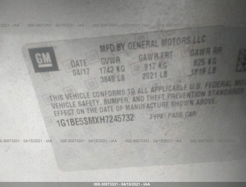 1G1BE5SMXH7245732