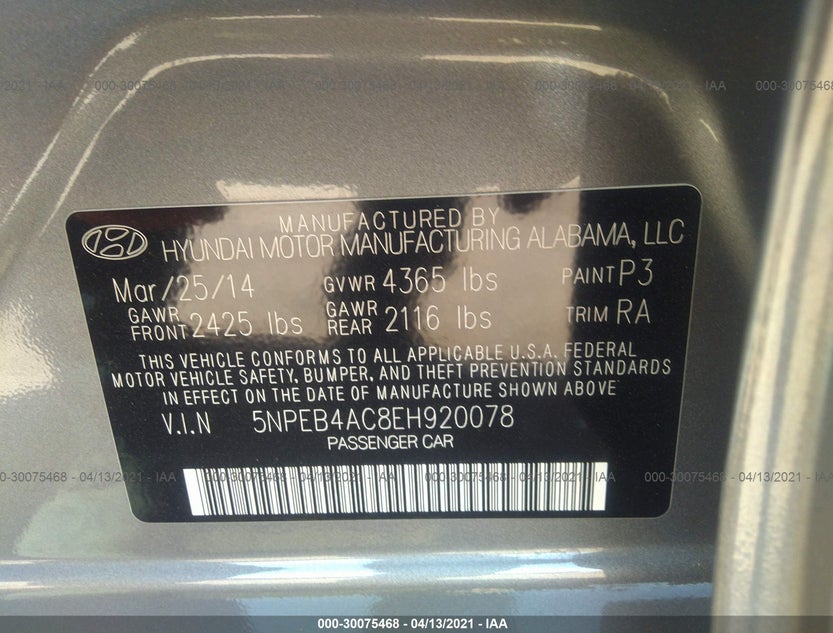 5NPEB4AC8EH920078