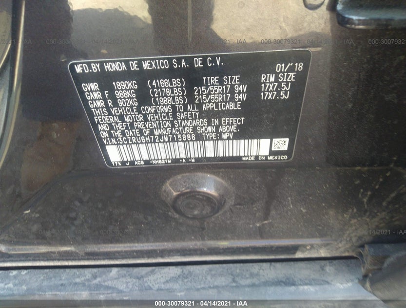 3CZRU6H72JM715886