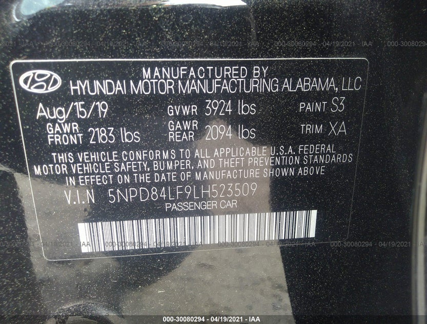 5NPD84LF9LH523509