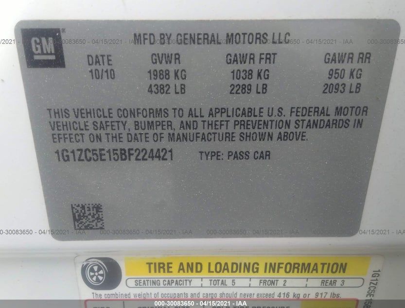 1G1ZC5E15BF224421