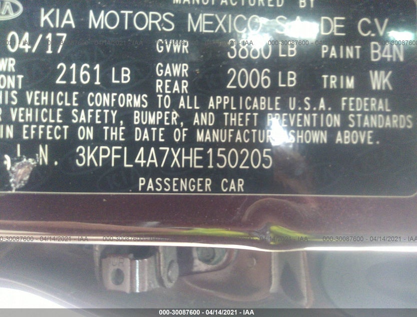 3KPFL4A7XHE150205