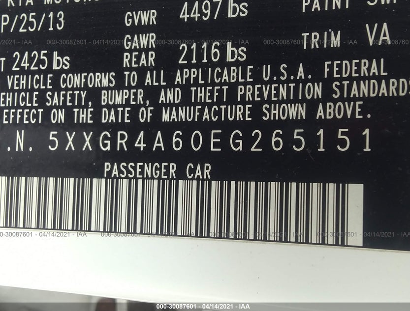 5XXGR4A60EG265151