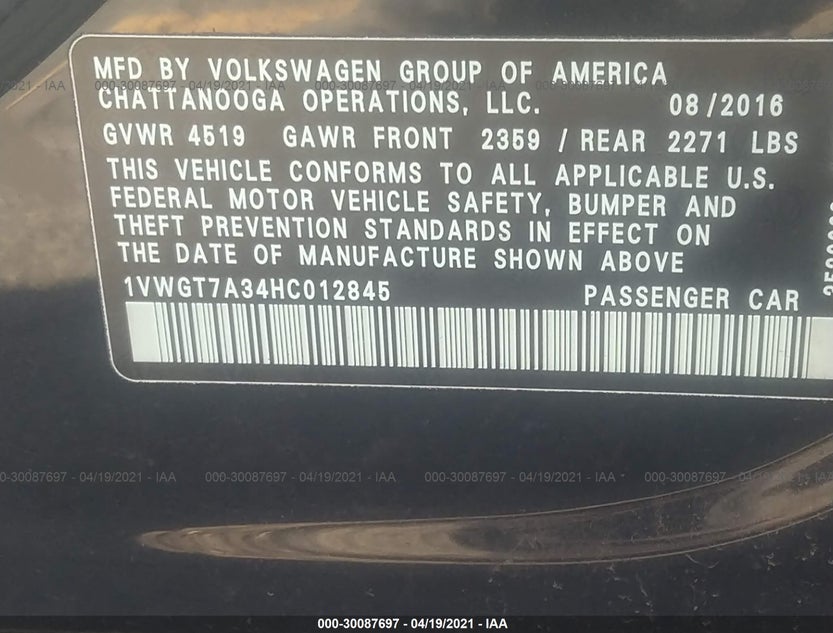 1VWGT7A34HC012845