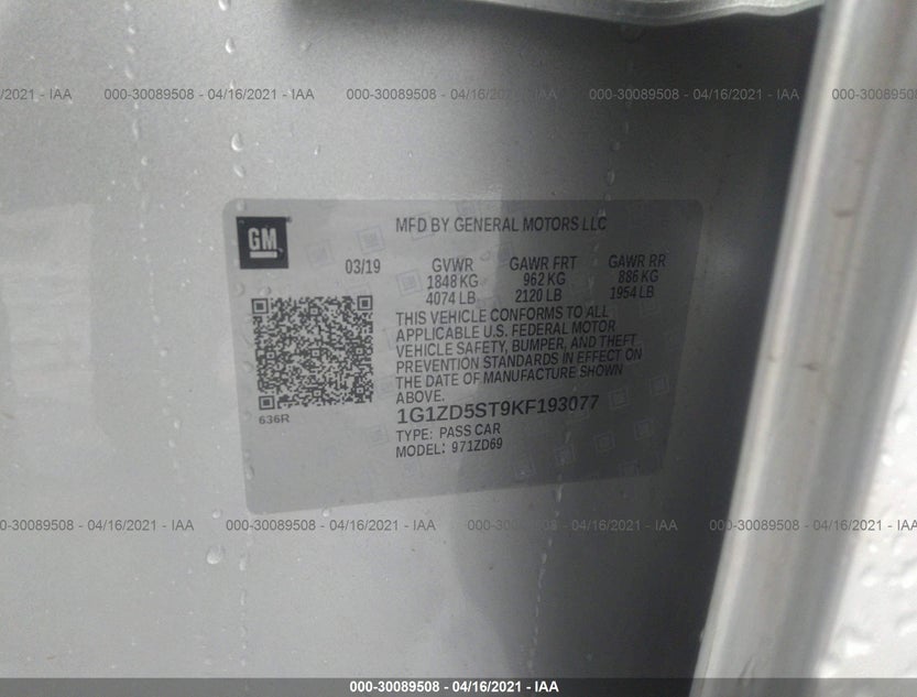 1G1ZD5ST9KF193077