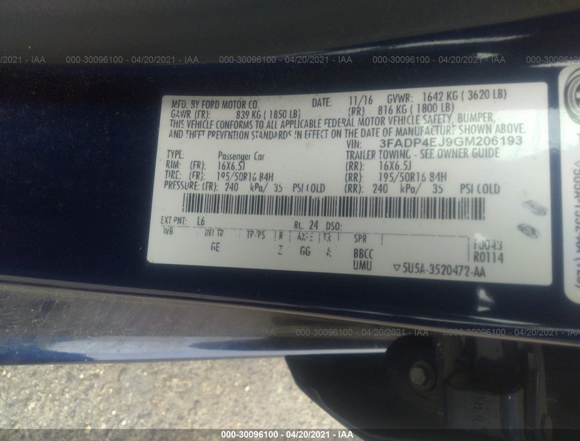 3FADP4EJ9GM206193