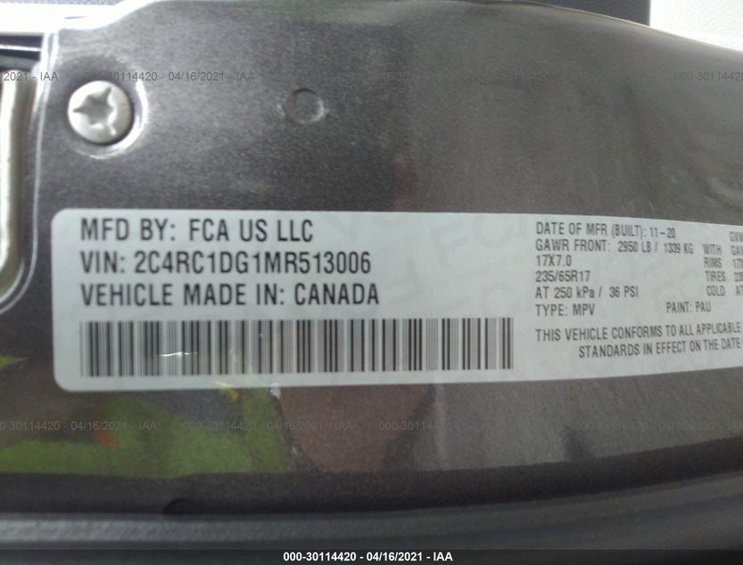 2C4RC1DG1MR513006