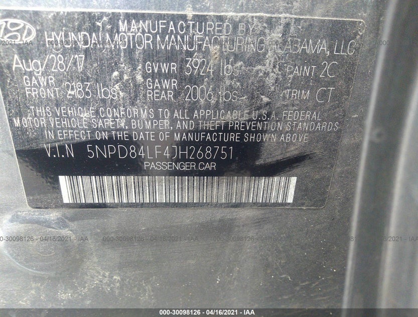 5NPD84LF4JH268751