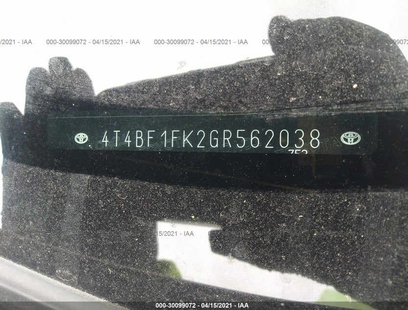4T4BF1FK2GR562038