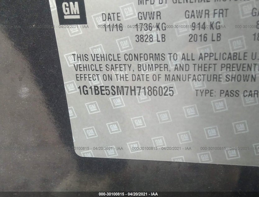 1G1BE5SM7H7186025
