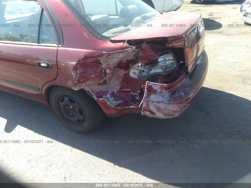 1999 Chevrolet Prizm VIN: 1Y1SK5288XZ408167 Lot: 30114962