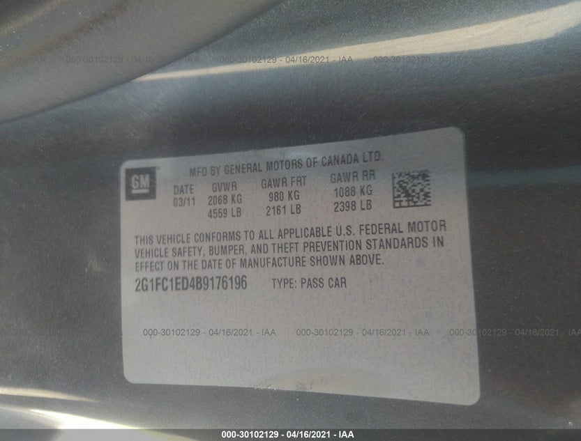 2G1FC1ED4B9176196