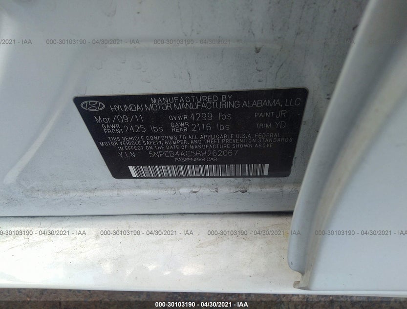 5NPEB4AC5BH262067