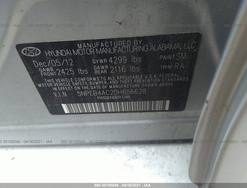 5NPEB4AC2DH656628