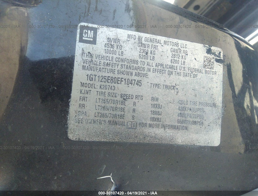 1GT125E80EF104745