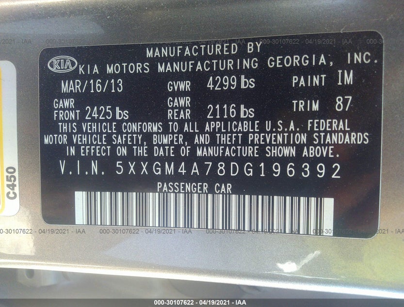 5XXGM4A78DG196392