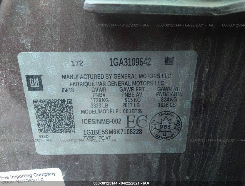 1G1BE5SM6K7108228