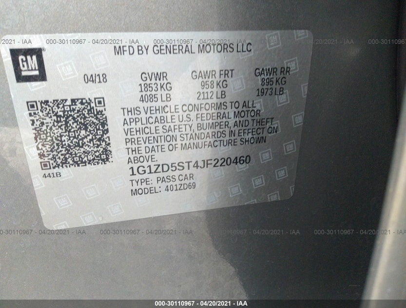 1G1ZD5ST4JF220460