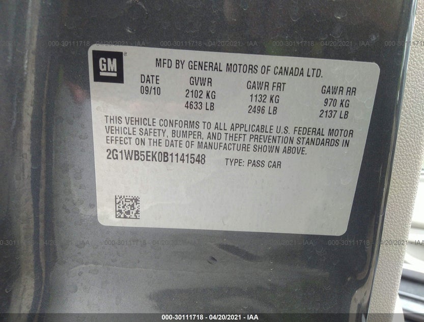 2G1WB5EK0B1141548