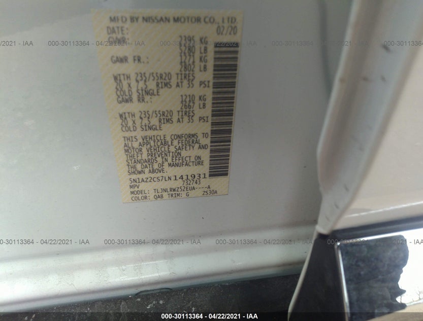 5N1AZ2CS7LN141931