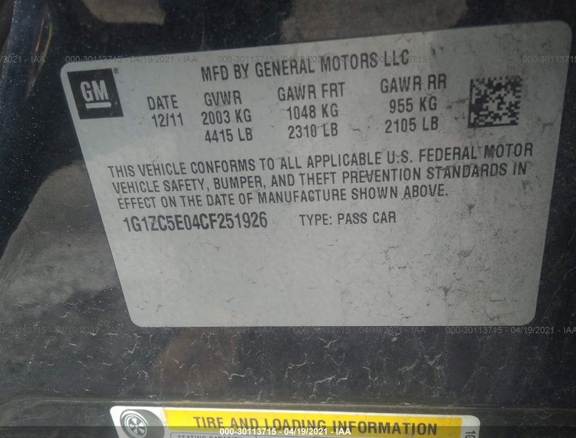 1G1ZC5E04CF251926