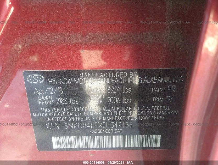 5NPD84LFXJH347485