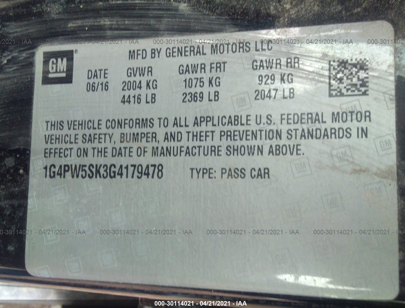 1G4PW5SK3G4179478