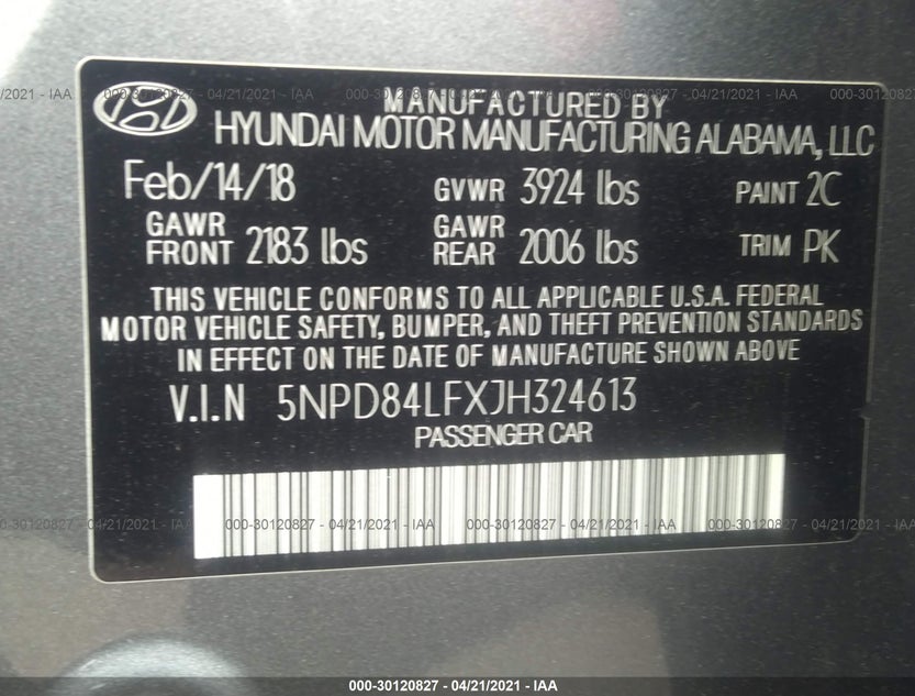 5NPD84LFXJH324613