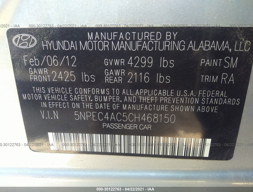 5NPEC4AC5CH468150
