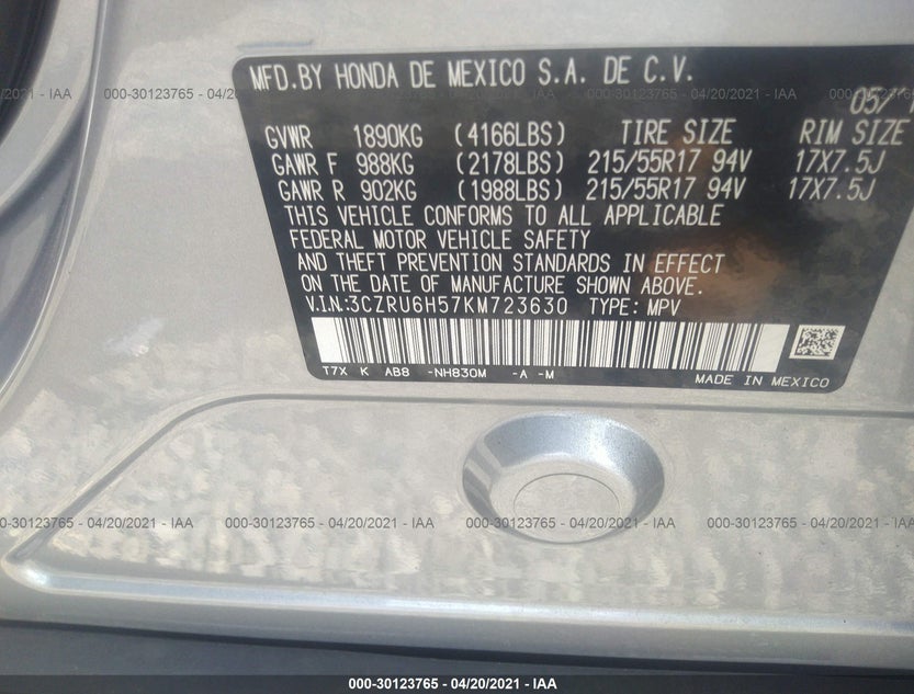 3CZRU6H57KM723630