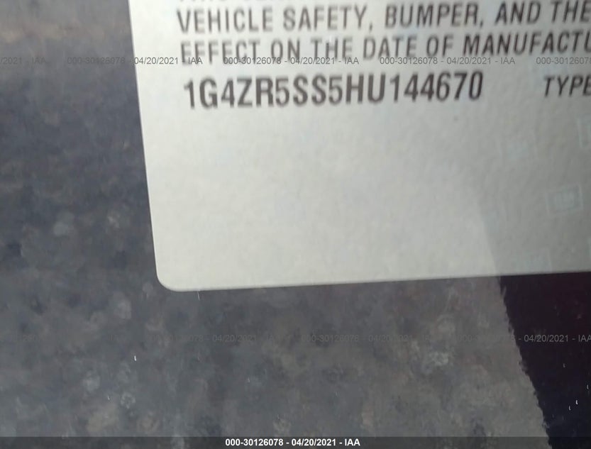 1G4ZR5SS5HU144670