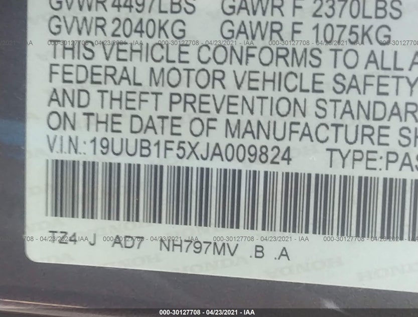 19UUB1F5XJA009824