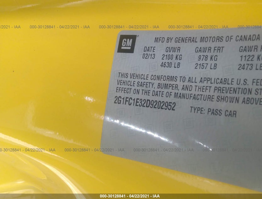 2G1FC1E32D9202952