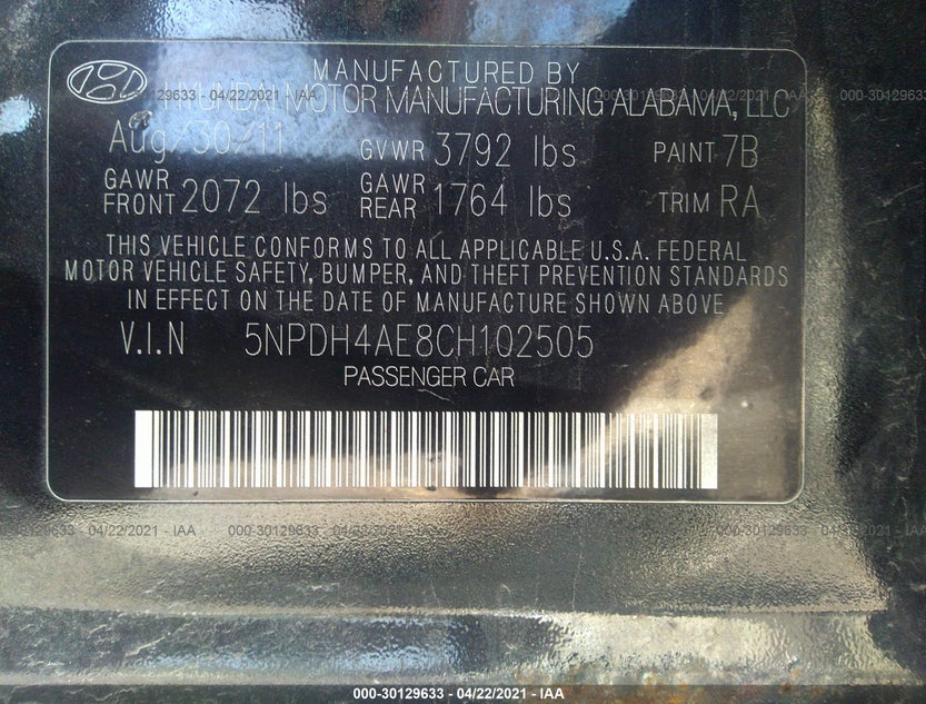 5NPDH4AE8CH102505