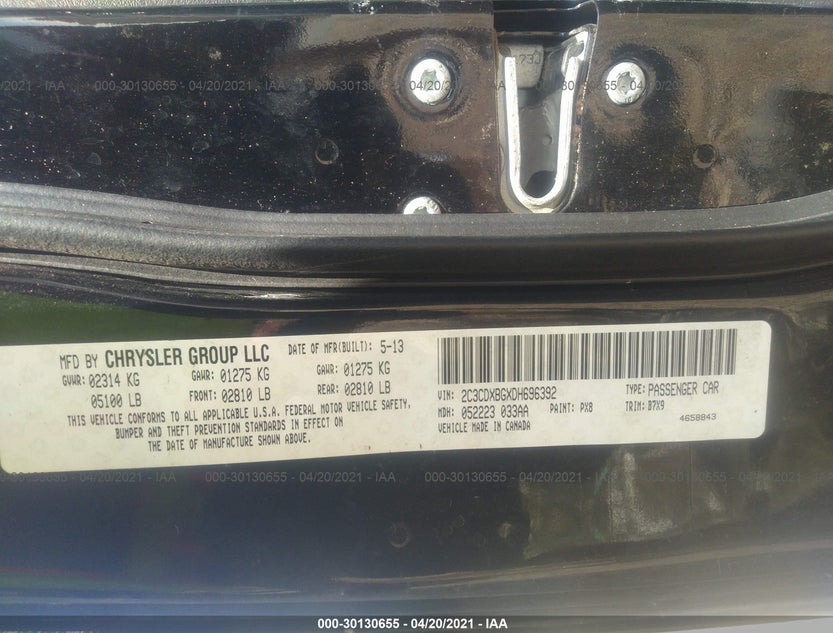 2C3CDXBGXDH696392